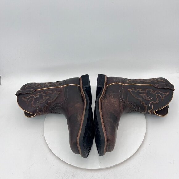 Justin Jalena Maple Women Size 10B WKL9978 Brown Leather Steel Toe Western Boot - Picture 7 of 15